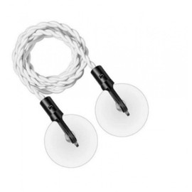 Portable Camping Multi-purpose Travel Suction Clothesline White 10ea