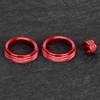 3pcs a C Rotary Knob Ring Aluminium Alloy Trim Volume