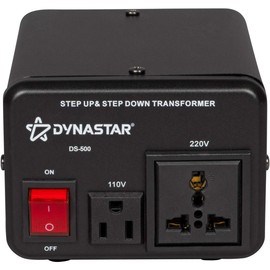 Dynastar Step Up & Step Down Voltage Converter and Transformer, 110-220 to 220-240 Volts; Heavy Duty, Extra Durable Lifetime Coil, 5-Year-Warranty, 500 Watts