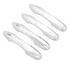 4PCS Exterior Door Handle Cover Trim ABS Chrome Self Adhesive