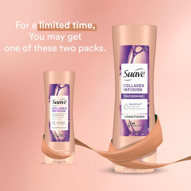 Suave Professionals Thickening Conditioner Collagen Infusion For Fine to Flat