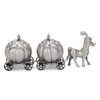 Silver Tooth Holder, First Curl and Tooth Keepsake Box,Carriage Shape