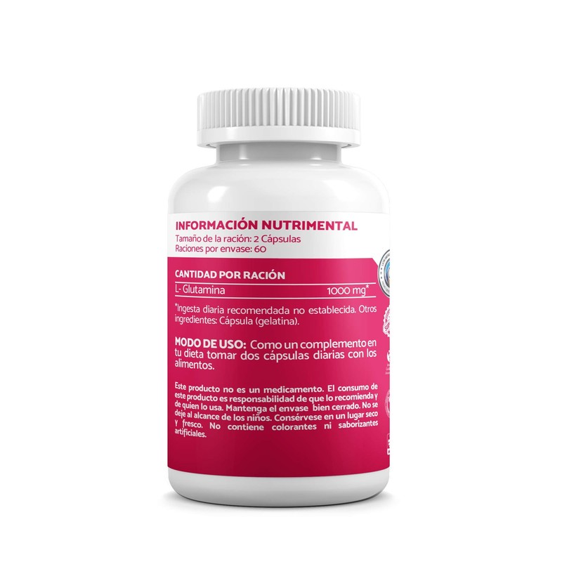 L-Glutamina 1000 con 120 caps.