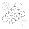 Baluue 200 Pcs Watch Seal Rings Durable Rubber Gaskets for