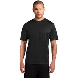 Port & Company Performance Tee | UPF 50 Athletic Workout Clothing for Spring & Summer | PC380, Jet Black, X-Large