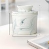 Marble French Butter Storage Container for Kitchen Porcelain Butter Keeper