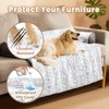 blunique Large Dog Couch Bed for Large Dogs Faux Fur,