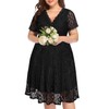 Plus Size Cocktail Dresses Women Wedding Guest Little Black Semi