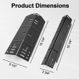 Grill Heat Plate Replacement Parts for Dyna-Glo DGH474CRP, DGH485CRP, DGH483CRP, Porcelain Steel Heat Shield for Dyna-Glo 5 Burner Grill, Dyna-Glo 4 Burner DGH450CRP, Heat Plate for Revoace GBC1793W
