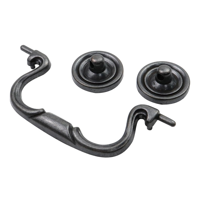 Pastlla 4Pcs Antique Bronze Black Cabinet Pull Handles Bail Handle