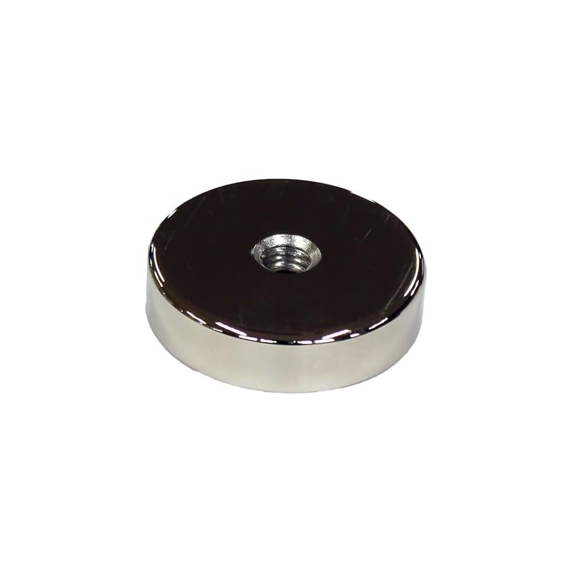 Wake Sangyo NMG-025 Neodymium Magnet Yoke with Hole, Round Magnet,