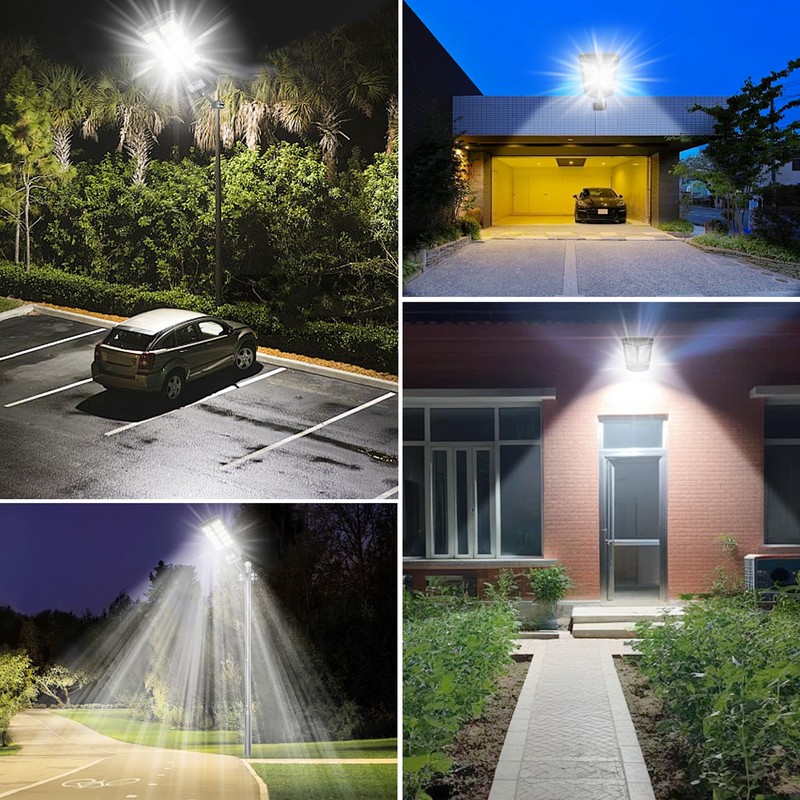 XCQMHF Solar Street Lights Outdoor Waterproof Dusk to Down with
