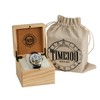 TIME100 Men's Automatic Watch Self Winding Mechanical Watch Genuine Leather