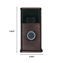 Art Deco Video Doorbell Cover (Ring 2nd Generation Compatible) (Oiled Bronze)