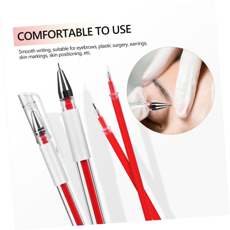 Healvian 4pcs Brow Mapping Pens Position Markers for Eyebrow Tattooing