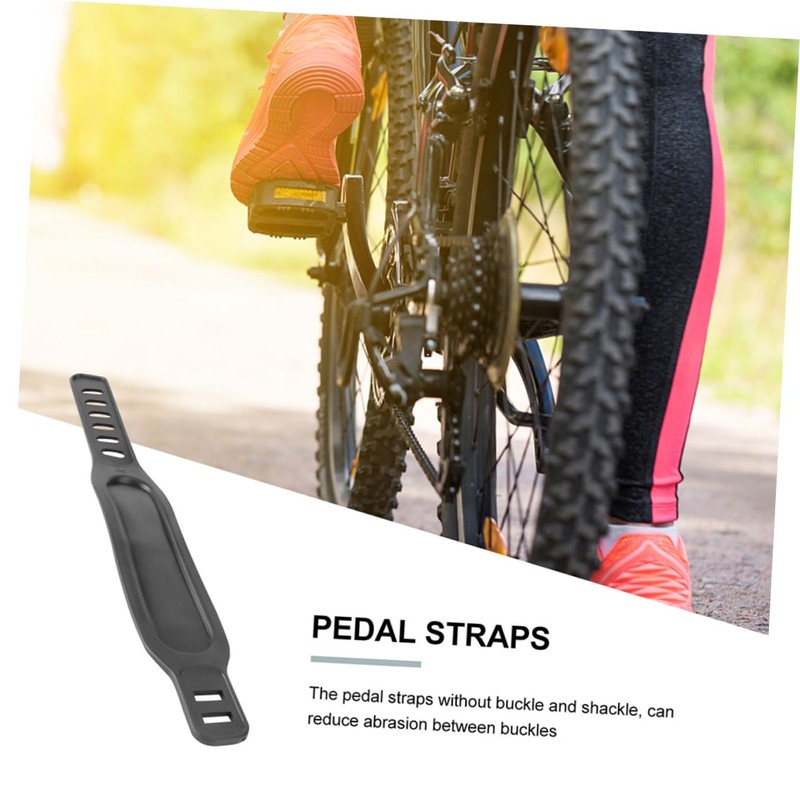 Mipcase 2Pcs Gym Cycle Pedal Straps Footrest Straps for Exercise