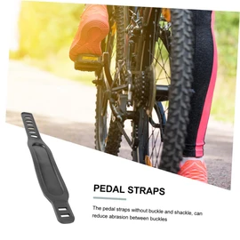 Mipcase 2Pcs Gym Cycle Pedal Straps Footrest Straps for Exercise Bikes Durable Material for Family Friends Essential Bike Supplies