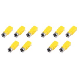 TEHAUX 10pcs Dual Shaft Reduction Motor Magnetic Interference Gear Motor for Smart Car High Torque Stable Output Suitable for DIY Projects Cars and Robot Models