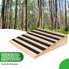 5 Inch Wooden Threshold Ramp for Home Steps(17.7" W*5.0" H,