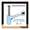 Sink Siphon, Chrome & Black