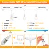 Mlambert 96FT LED Outdoor String Lights, Dimmable Waterproof Patio Lights