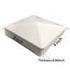 4 Pack 4inch Vinyl Pyramid Style Fence Post Cap/Vinyl Post