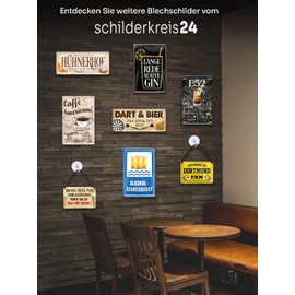 schilderkreis24 Tin Signs Collection 18 x 12 cm – Cities Motifs from Around the World: Decoration and Gift Idea for Globetrotters (Düsseldorf)