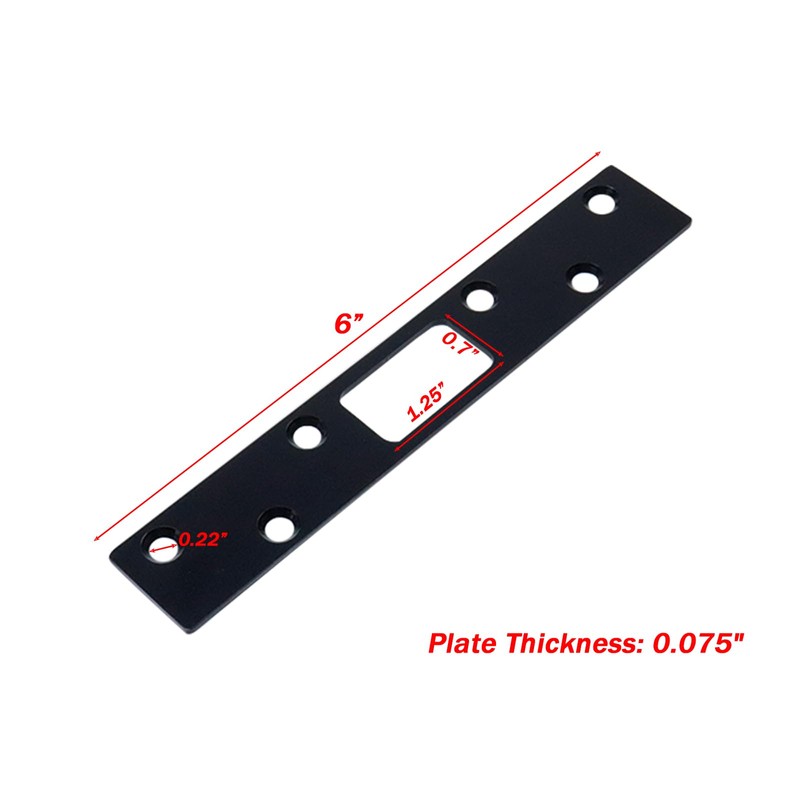 LC LICTOP 6 Inch Heavy Duty Door Strike Plate, Stainless