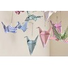 Patterned Rainbow Origami Bird Crane Baby Nursery Mobile