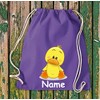 Shirtinstyle Children's Gym Bag Animals Duck Chick with Name of