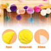 Ruidee 8 Pieces Paper Honeycomb Balls Tissue Paper Flower Balls