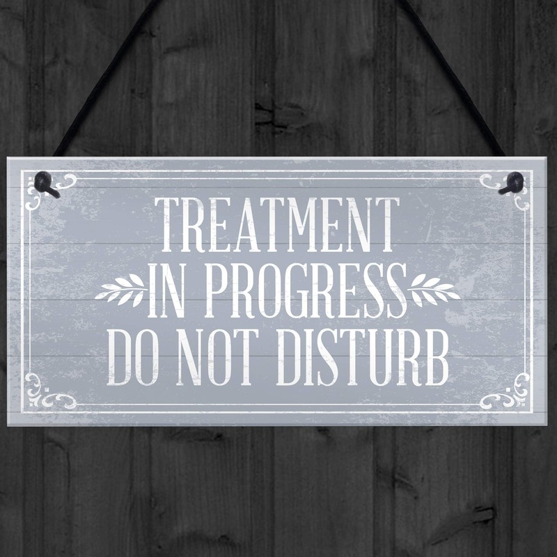 RED OCEAN TREATMENT IN PROGRESS Do Not Disturb Hanging Wall