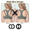 18Pcs Clear Bra Straps with Bra Clips, Soft Clear Strap