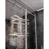 HapiRm Hanging Shower Caddy Over the Door with Soap Holder,