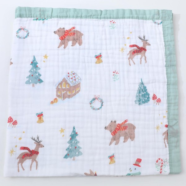 Jay & Ava Baby Muslin Blanket 42” x 42”, Soft