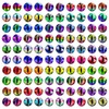 Pynmovn 100pcs Snake Eyes Glass Cabochons for DIY Jewelry Making