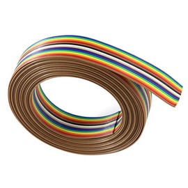 CEAoki Jump Wire, 10 Pieces, Breadboard Jumper Wire, Multicolored Dupont Wire, 3.2 ft (1 M/2M/5M/10 M) Jump Wire, XH1.27, 10 Pin Ribbon Wire, Copper Wire, 10P Jumper Wire (2M)