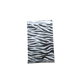 300 Qty 4" x 6" Decorative Flat Paper Gift Bags - Zebra Pattern on White Kraft Bags - for Sales/Treats/Parties Cookies/Gifts - N'icePackaging