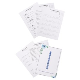 VICASKY Eyelash Extension Practice Kit Comprehensive Lash Mapping Chart for Beginners for Training and Skill Enhancement Realistic Practice Materials for Eyelash Grafting Techniques