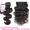 Wavy Clip in Hair Extensions, Urbeauty Body Wave Remy Clip