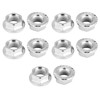 10 PCS M10 x 1.25 Hosoyama Hex Hex Nut Flange