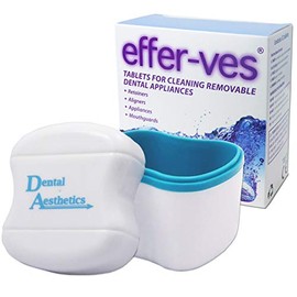 Effer-VES & Cleaning Bath ~ 32 Tablets Retainer Cleaner (Blue Bath)