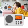 Radio Reloj Despertador, Subwoofer Am/FM Portátil Radio HiFi con Antena,