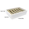 lofekea Ceramic Soap Dish Gold Stainless Steel Soap Holder for