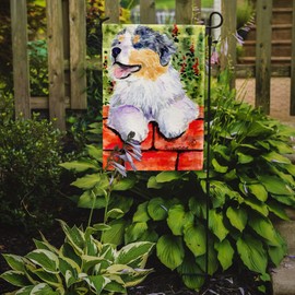 Caroline's Treasures SS8849GF Australian Shepherd Garden Flag Mailbox Flag Decorative Yard Flag Banner Outside Patio Artwork Yard Flower Beds, Garden Size, Multicolor