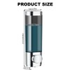 300mL Soap Dispenser,No Drill Shampoo Dispenser Set Wall Mounted for