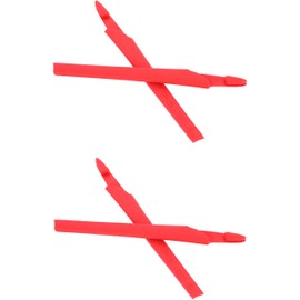 NicelyFit Replacement Temple Ear Socks for fit Oakley Crosslink Eye Glass Frame, Red - 2 Pairs, Crosslink