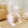 HFZRZFH Clear Cotton Swab Dispenser with Lid for Bathroom Accessories
