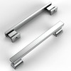 Amerdeco 10 Pack Polished Chrome Cabinet Pulls 5 Inch(128mm) Hole