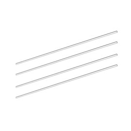 DMiotech 4 Pack 5/32" x 10" Round Rod Solid PMMA Bar for DIY Crafts Clear
